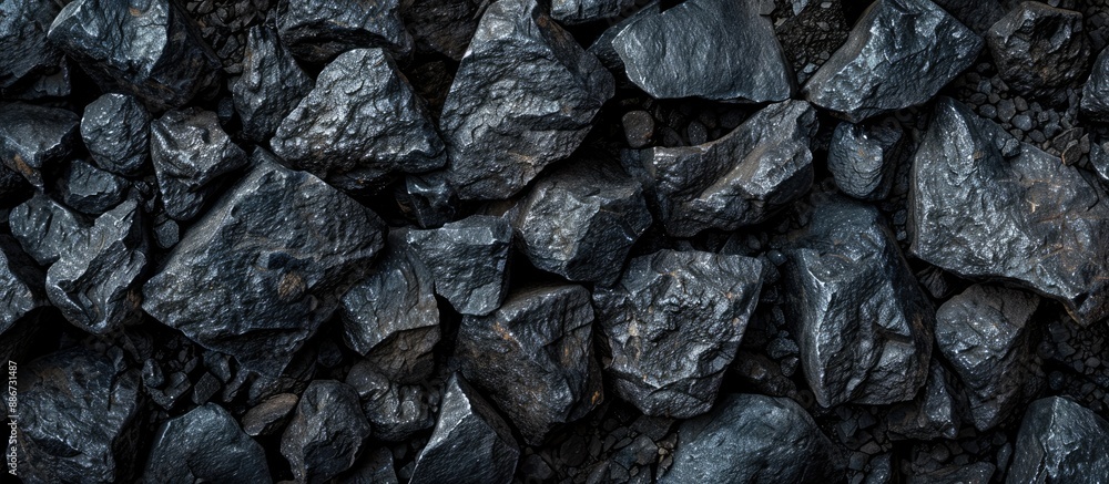 Aufkleber stone background with black texture resembling mountain rocks creating an abstract copy space image 