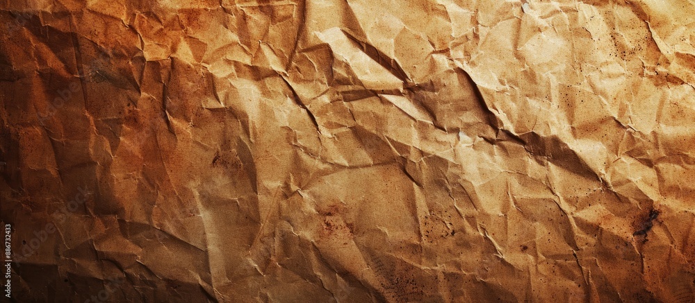 Poster Background with a textured brown paper design and space for adding images. Copy space image. Place for adding text and design