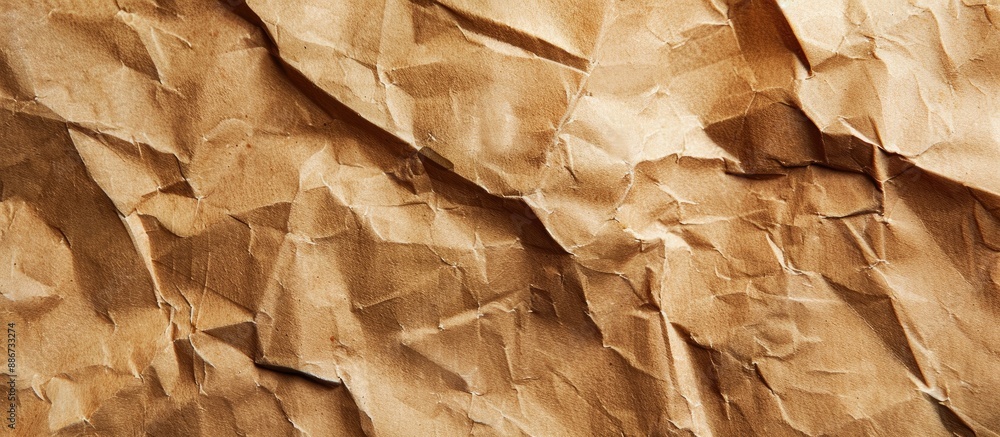 Poster Background with a textured brown paper design and space for adding images. Copy space image. Place for adding text and design