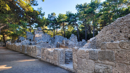 Stone rooms from ancient houses