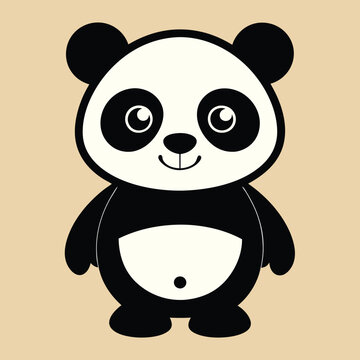 Adorable Cute Panda Logo Design