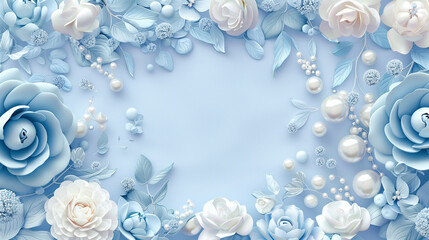 Blue Flowers Wallpaper Background