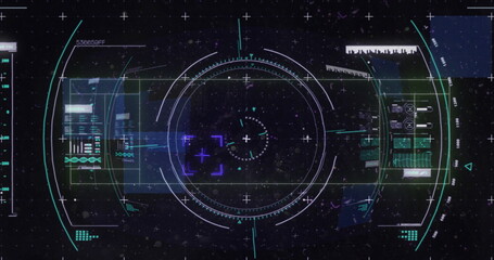 Image of financial data processing over scope scanning