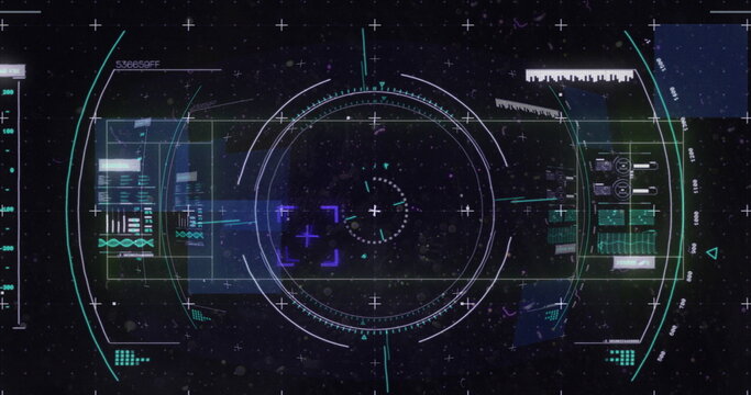 Image of financial data processing over scope scanning