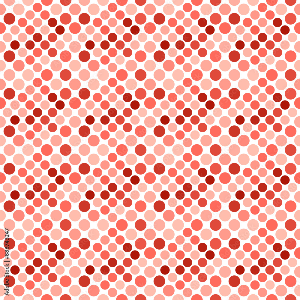Poster geometrical dot pattern background design - abstract red vector illustration