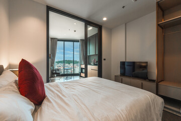 Modern one bedroom in an upscale contemporary condominium with Pattaya sea view