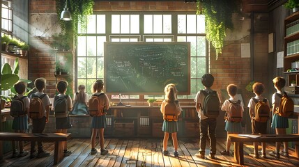 Children having fun outdoors