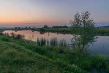 sunrise over the river
