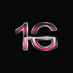 Initial 1G Geometric Modern Technology Business Icon Creative Design Template Logo