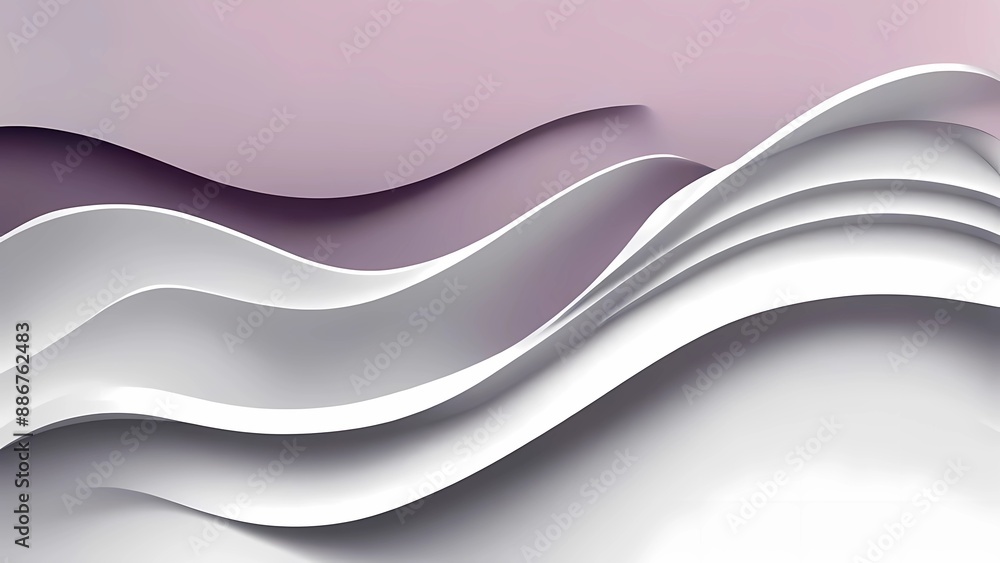 Aufkleber abstract background with waves. modern wave curve abstract presentation background. luxury paper cut