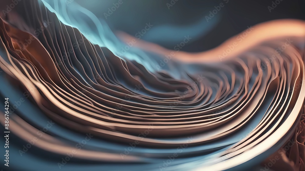 Poster white dot modern wave curve abstract presentation background