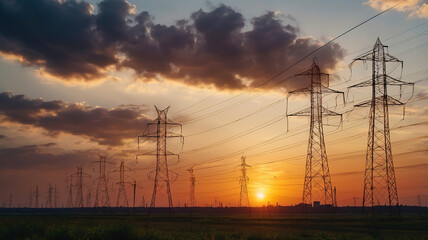 High voltage line tower