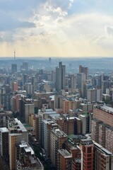 Fototapeta premium View of Johannesburg from Ponte City.