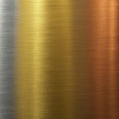 gold silver and bronze metal background