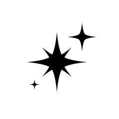 Obraz premium Sparkle star, twinkle icon in generic design