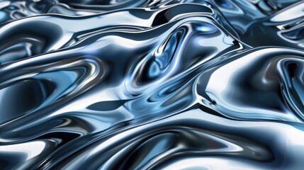 Chrome Waves Background