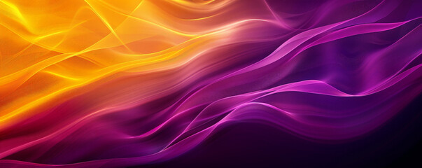 A stunning gradient wave background with smooth, flowing lines transitioning from purple to yellow, creating a lively and eye-catching visual effect.