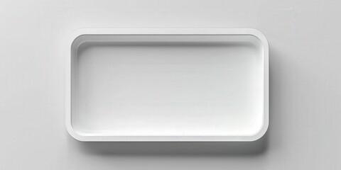 White Rectangular Tray
