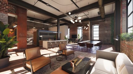 Modern Loft Apartment Interior Design