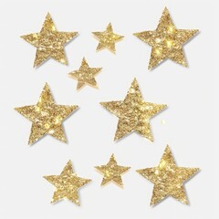 Obraz premium With its vibrant gold glitter, this star is sure to catch the eye and add a touch of elegance to any project.