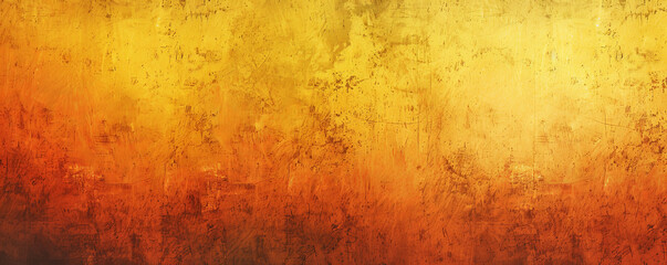 A grainy gradient banner background transitioning from bright yellow to deep orange, with a fine