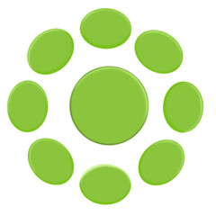 circle logo design icon abtract on transparent  background