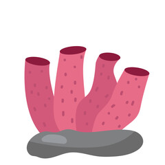 Ocean Coral. Vector Illustration