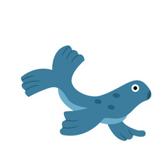 Seals Animal Sea. Vector Illustration