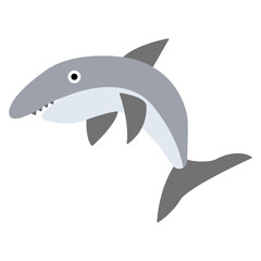 Shark Animal Sea. Vector Illustration