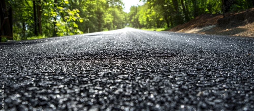 Poster The background of the image shows a road made of asphalt with plenty of copy space.