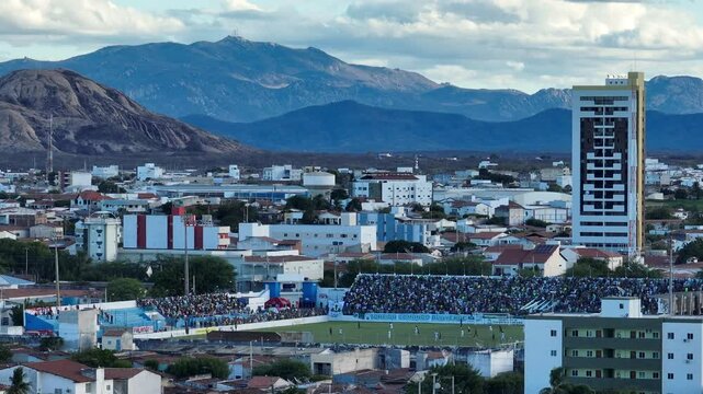 Jogo de Futebol na cidade de Patos, Para&iacute;ba.