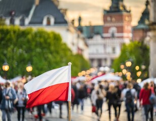 Parada flaga polski 