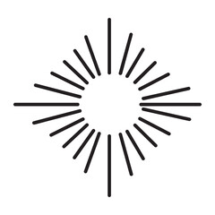 Obraz premium Vintage Sunburst Shapes. Vector Illustration