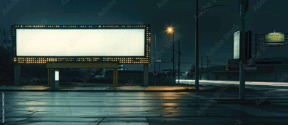 Poster empty billboard with available copy space image