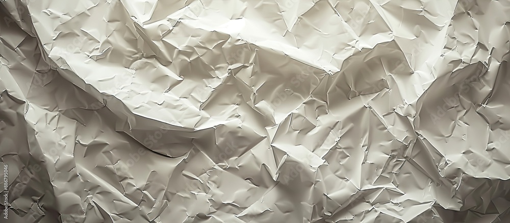 Poster background vignette with crumpled paper creating copy space image.