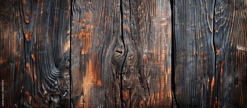 Poster Texture of wood on a background with copy space image.