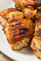 Homemade Barbecued Chicken Wings and Legs