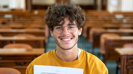 Lawyer smiling confidently while holding legal documents in a courtroom representing justice, professionalism, and advocacy Portrait, Realistic Photo, High resolution, Half-body picture, , Minimalism,