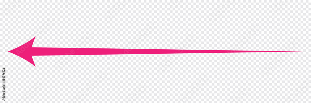 Poster long arrows icon set. vector set of trendy long arrows left and right in flat style. black arrows ve