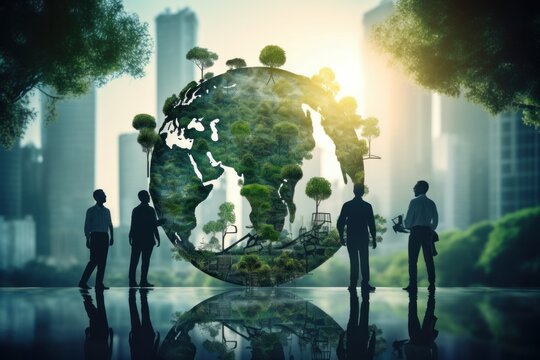 The team responsible for the blurred supernatural progressive concept. Potential for teamwork and motivation world saving concept