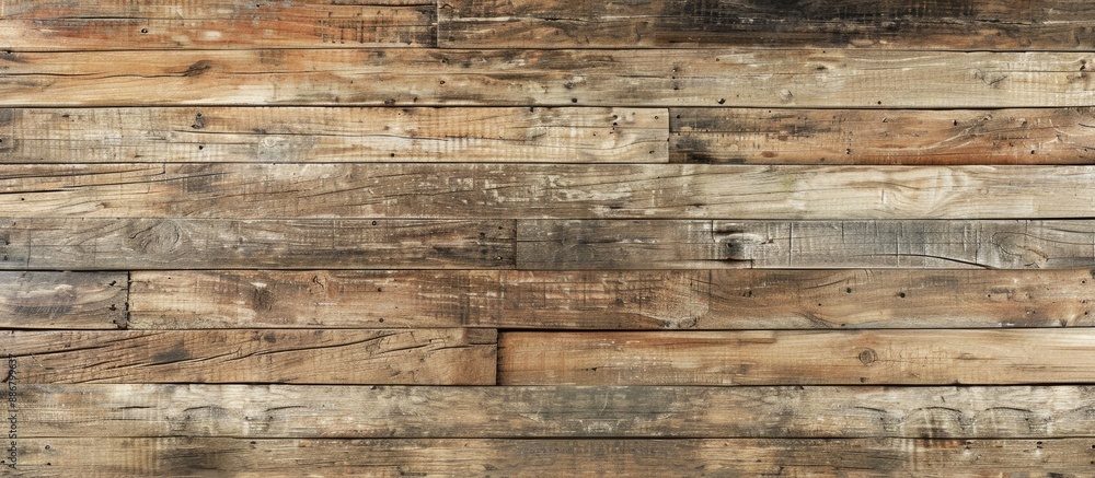 Poster a wood wall background with a worn appearance, featuring scratches and cracks, suitable for copy spa