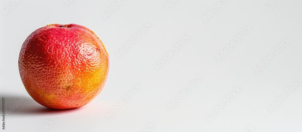 Poster Red lemon on a clear white background with copy space image.