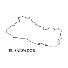 El Salvador map icon design