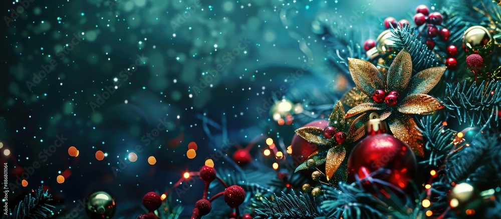 Poster background for christmas and new year holidays with space for additional images.