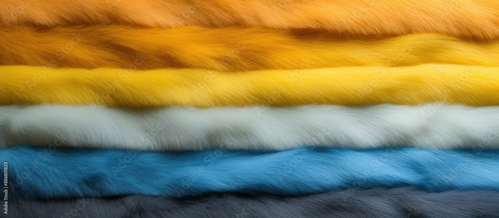 Aufkleber vibrant felt background with a variety of colors like yellow, brown, and blue, ideal for displaying 