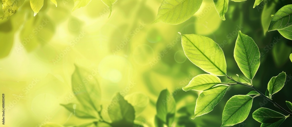Poster Nature-themed abstract with a background setting. Add your text in the copy space image.