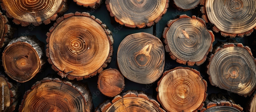 Poster wood creatively isolated for design and decoration with a background for copy space image.