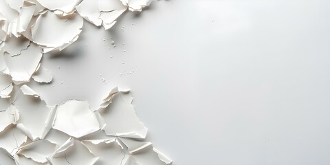 Isolated paper pieces collection on white background. Concept Paper Art, White Background, Isolated Objects, Paper Collection