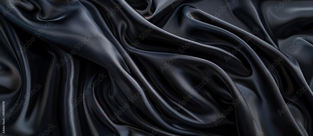 Poster elegant black silk fabric is stunning alone or as an accessory to complement your ideal choice in a 