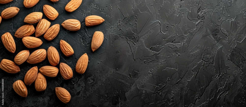 Poster Almonds displayed with ample copy space image.